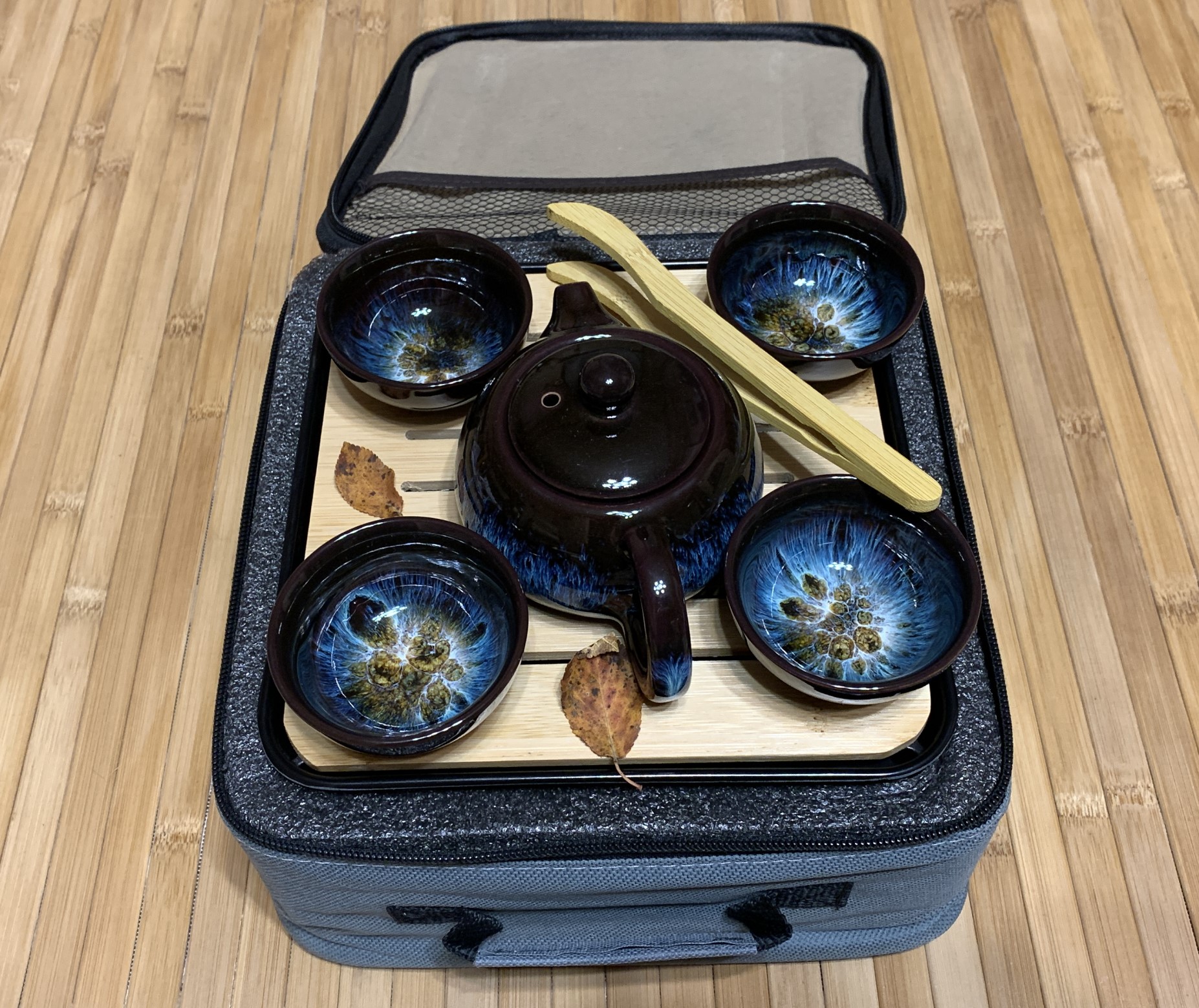 Nabor chajnoj posudy dorozhnyj