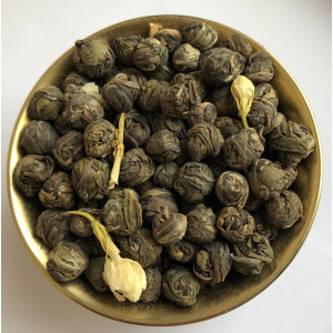 Зеленый чай Хуа Лун Чжу Жасминовая Жемчужина Дракона 100 г. Photo 3