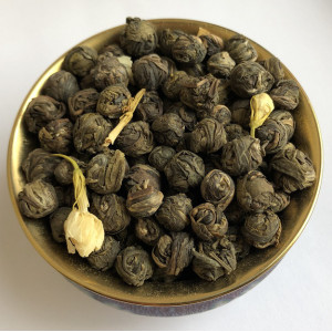 Зеленый чай Хуа Лун Чжу Жасминовая Жемчужина Дракона 100 г. Photo 2