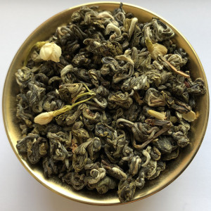 Зеленый чай Хуа Чжень Ло Жасминовая Золотая Улитка 100 г. Photo 2