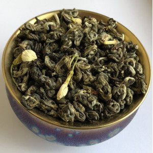 Зеленый чай Хуа Чжень Ло Жасминовая Золотая Улитка 100 г. Photo 3