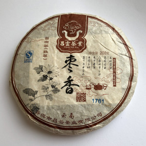 Чай Шу Пуэр блин 8006 фабрика Хуннань Ти Компани 2008 года. Photo 3