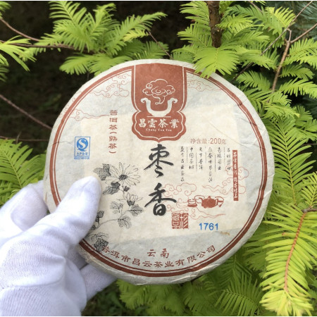 Шу Пуэр блин 8006 фабрика Хуннань Ти Компани 2008 года