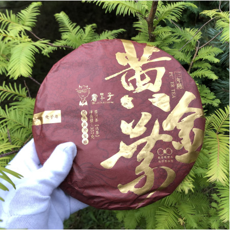 Шу пуэр Ботаник блин 357 г фабрика Шу Дай Цзы